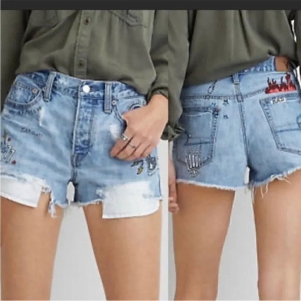American‎ Eagle button fly shorts